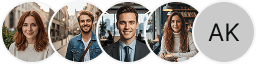 Multiple investor profile avatars on Opora Majetkar trading review block